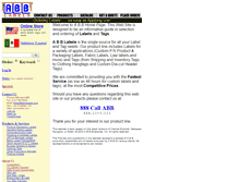 Tablet Screenshot of abblabels.com